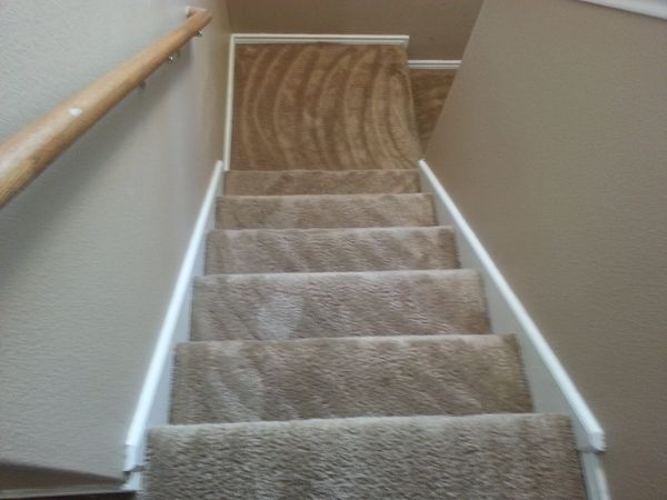 Clean Carpet On Stairway